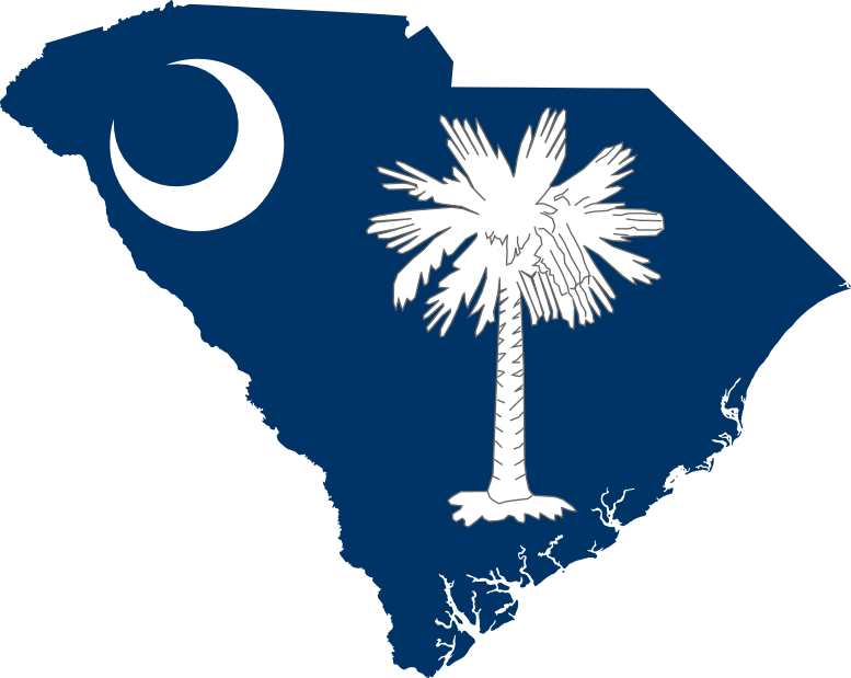 Flag Map Of South Carolina Scallywag Flag Svg Flagartist - South Carolina Transparent (777x619), Png Download