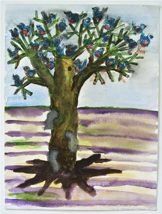 Tree Lady Drawing - Laura Ford Of Sullivan (700x700), Png Download