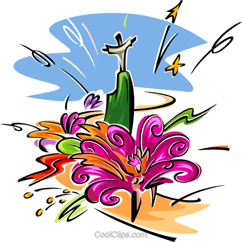Color Explosion Royalty Free Vector Clip Art Illustration - Christ The Redeemer (480x480), Png Download