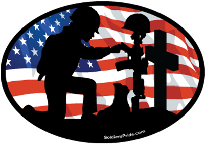 Free Soldier Salute Silhouette Png - Circle (400x320), Png Download