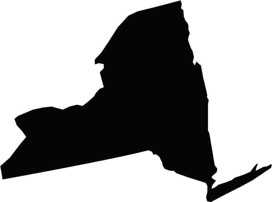 Clip Transparent Biggie Drawing Silhouette - New York Map Icon (930x705), Png Download