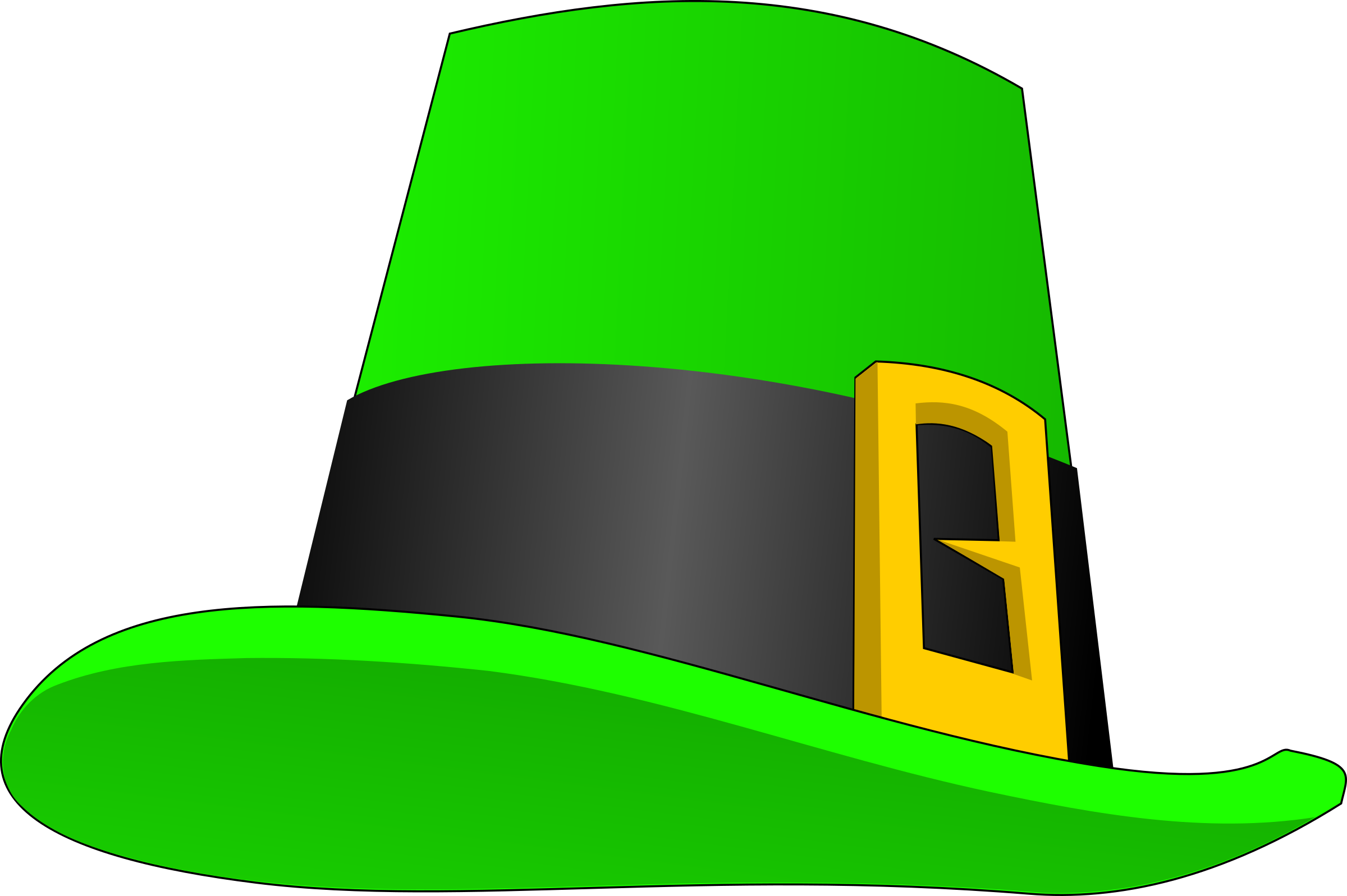 This Free Icons Png Design Of Leprechaun's Hat (2400x1597), Png Download