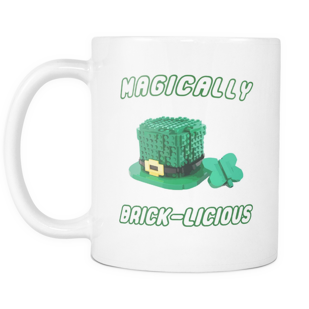 Magically Brick-licious Toy Brick Leprechaun Hat 11 - Black Ceramic Coffee Mug (1024x1024), Png Download