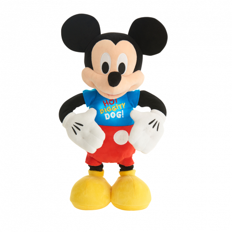 Mickey Mouse Clubhouse Hot Diggity Dance And Play Mickey - Mickey Magic Broom Plush Toy (470x470), Png Download