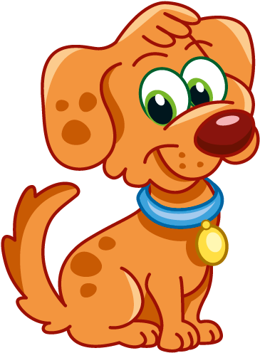 Sitting Dog Clipart Png (500x500), Png Download