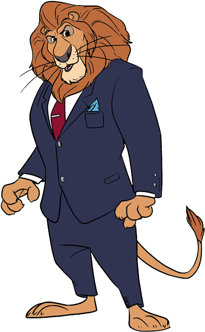 Disney Zootopia Clip Art Image - Zootopia Lion Clipart (425x665), Png Download
