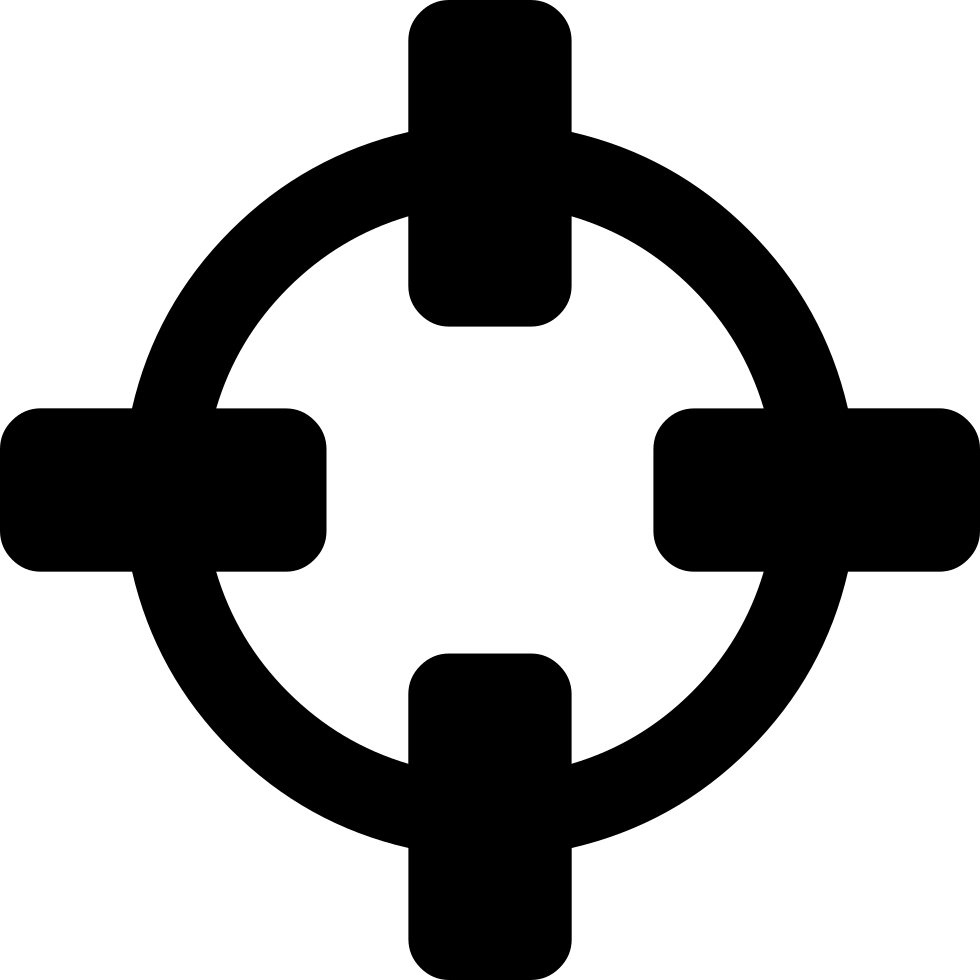 Crosshairs Comments - Font Awesome Target Icon (980x980), Png Download