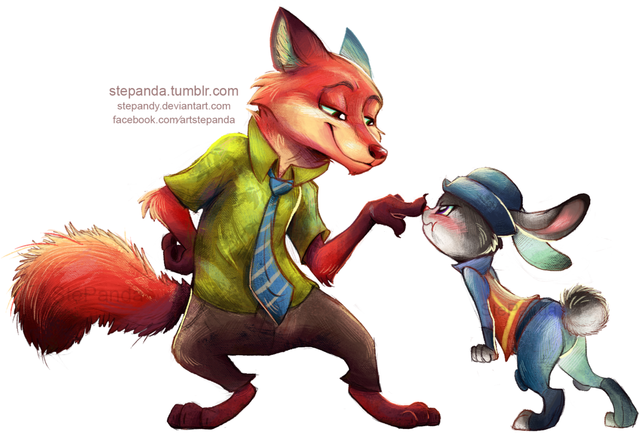 Character Photos And Descriptions From Disney's Zootopia - Judy Hopps And Nick Wilde (1280x855), Png Download