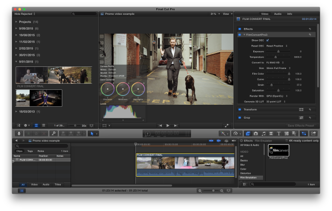 Fcpx Update - Filmconvert Final Cut Pro X (650x413), Png Download