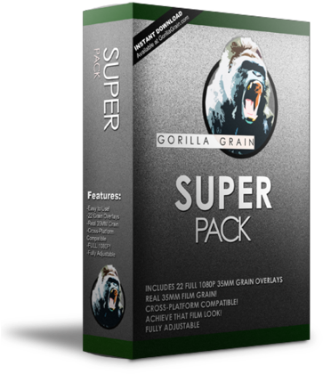 The Gorilla Grain Super Pack Contains 3 Different Styles - Grain 35mm Vintage (442x450), Png Download