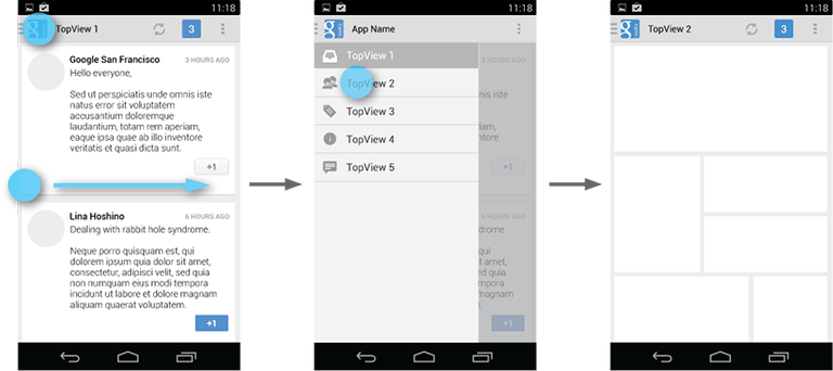 Hamburger Menu In Xamarin - Master Detail Page Xamarin (768x342), Png Download