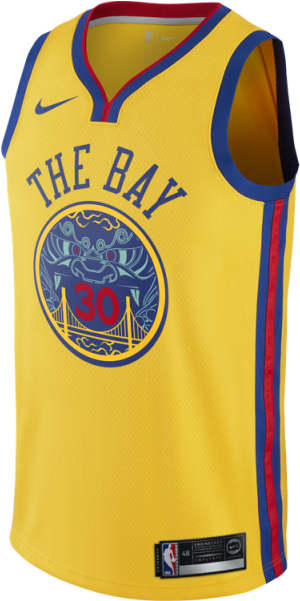 Nike Nba Connected Jersey Stephen Curry City Edition - Bay Jersey Golden State (600x600), Png Download