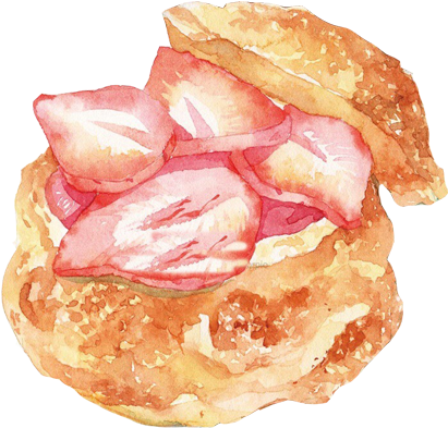 Juice Painting Bread - Drawing (500x500), Png Download