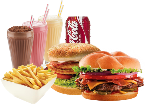 Menu - Bacon Lettuce Tomato Burger (510x400), Png Download