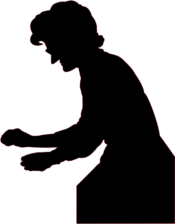 Daphne Oram Silhouette - Scalable Vector Graphics (666x768), Png Download