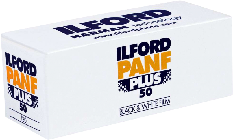 Ilford Pan F Plus - 10 Rolls Ilford Panf 50 120 Film (1024x826), Png Download