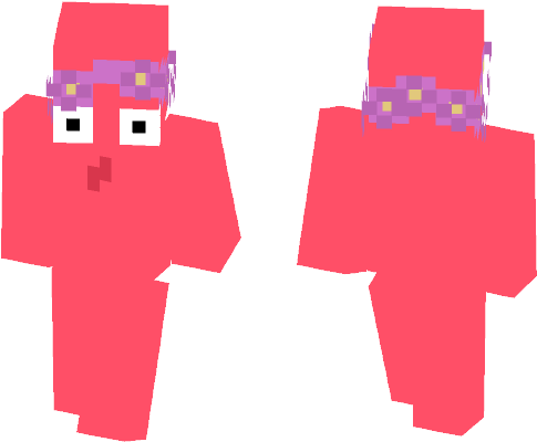 Flower Crown Minecraft Skins - Lil Uzi Vert Minecraft Skin (584x497), Png Download