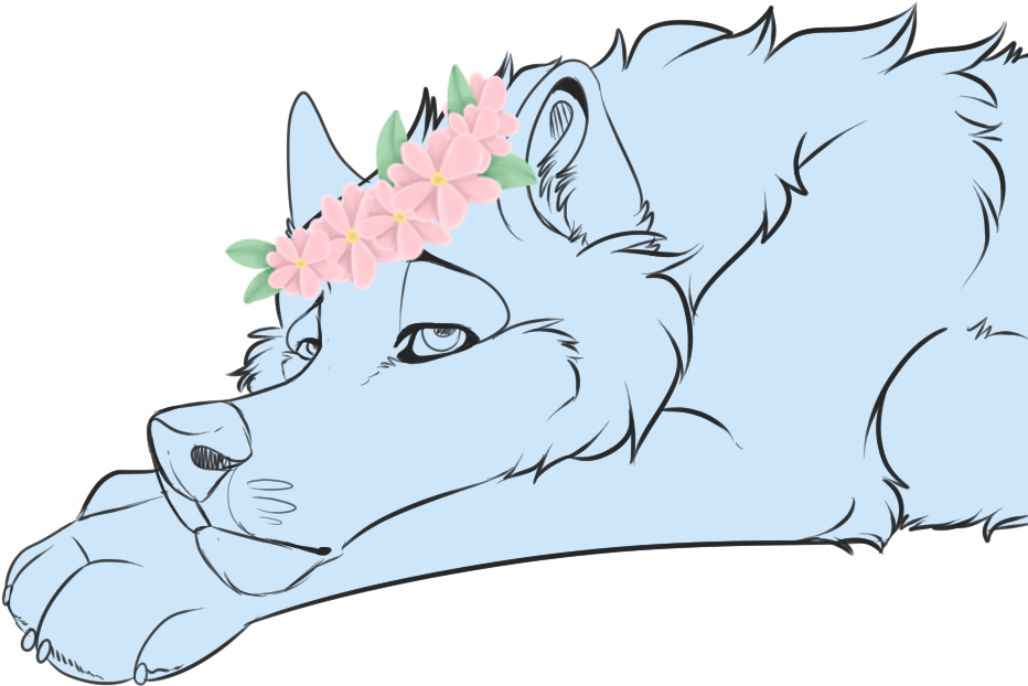 Flower Crown Ych - Illustration (956x650), Png Download
