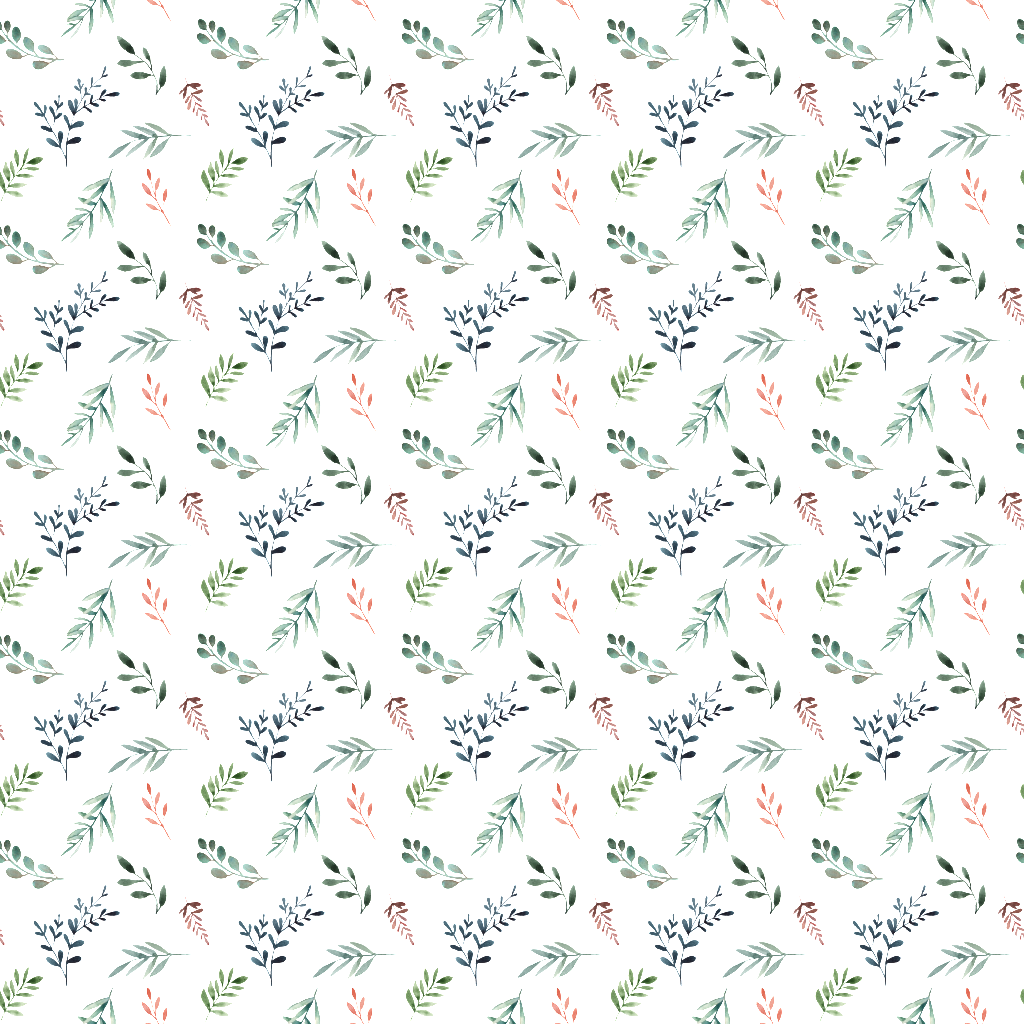 Hand Painted Fresh Leaves Background Picture Png Transparent - Portable Network Graphics (1024x1024), Png Download