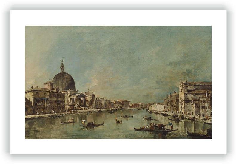 The Grand Canal With San Simeone Piccolo And Santa - Grand Canal With San Simeone Piccolo (800x555), Png Download