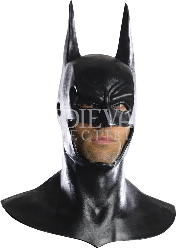 Arkham Deluxe Batman Latex Cowl - Batman Dark Knight Mask (850x850), Png Download