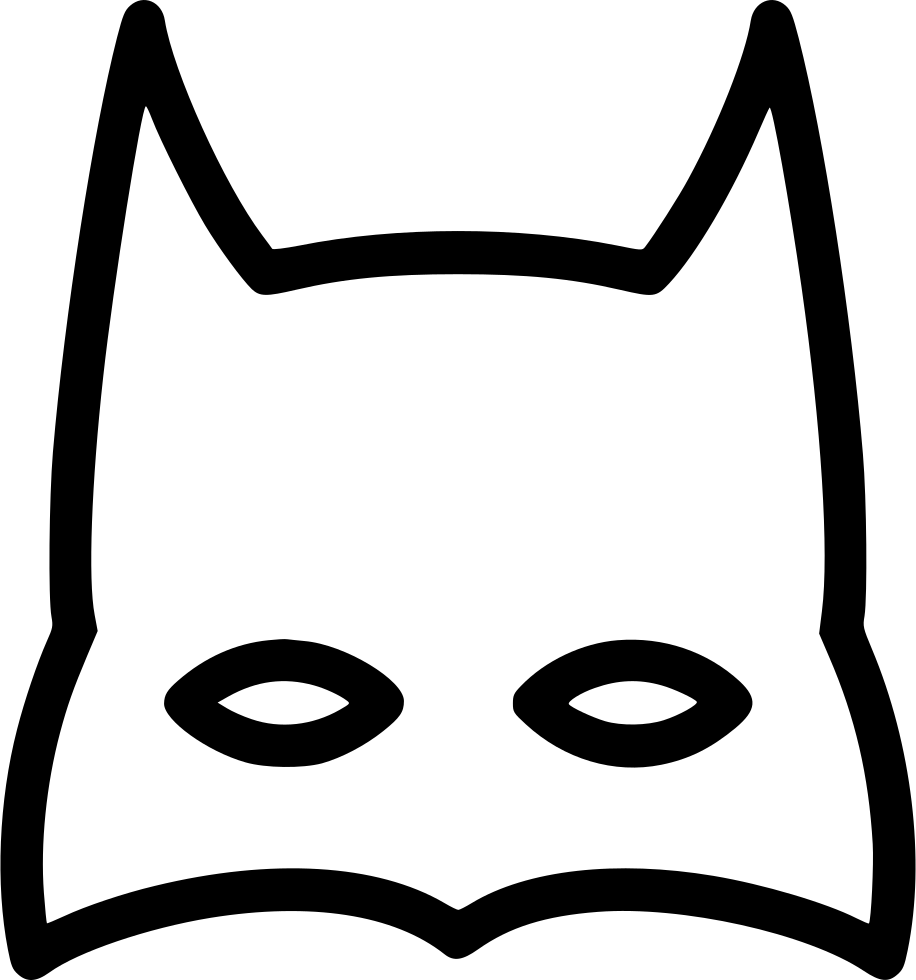 Batman Mask Comments - Batman Mask White Png (916x980), Png Download