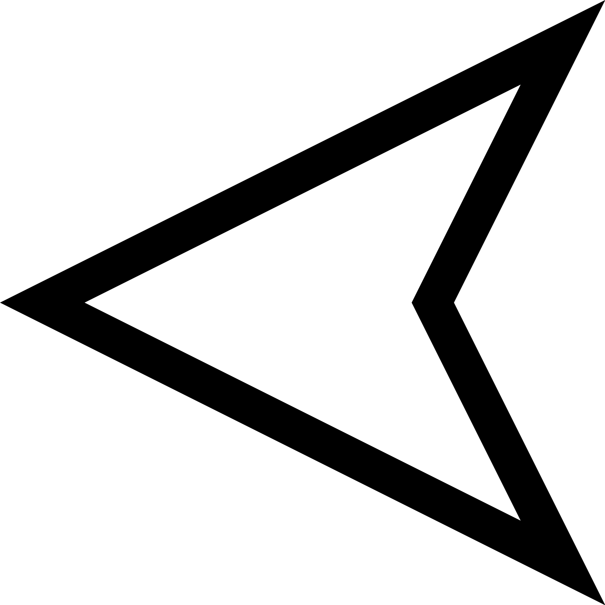 Arrow Triangle - Arrow Outline Png (2000x2000), Png Download