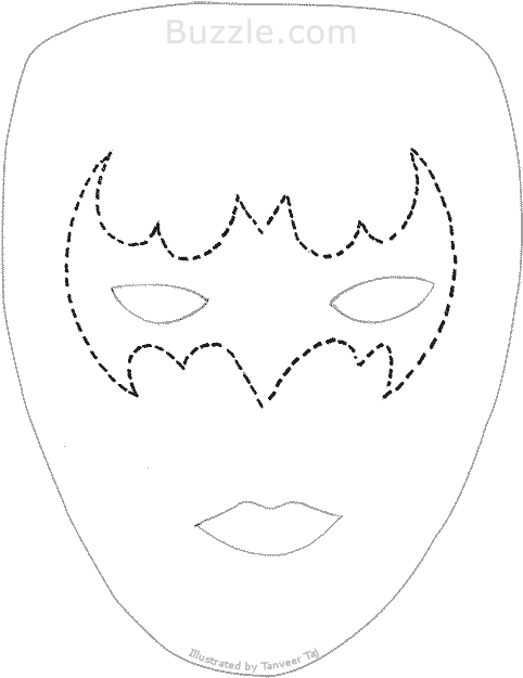 Com Printable Templates - Moldes Para Pintacaritas Para Imprimir (600x649), Png Download