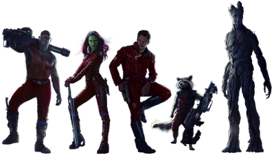 Guardians Of The Galaxy Full Team - Guardians Of The Galaxy Png (400x400), Png Download