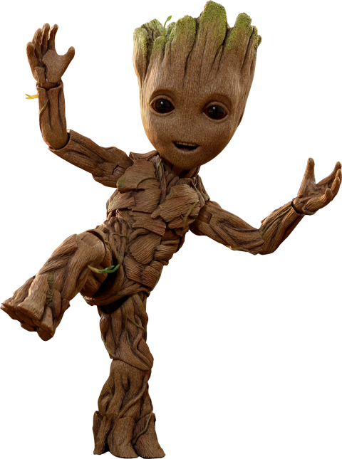 Hot Toys Groot Life - Groot Guardians Of The Galaxy (480x645), Png Download