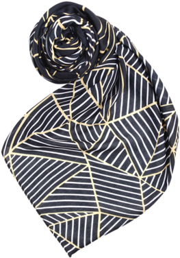 Triangle Outline - Printed Village Triangle Outline Scarf - Women's Scarves (400x400), Png Download