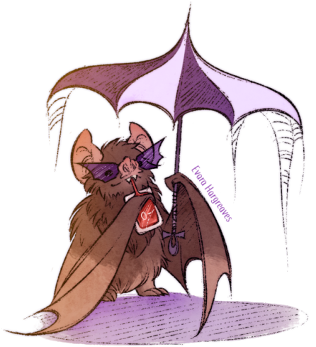 Psa To All Bats - Cartoon (500x500), Png Download