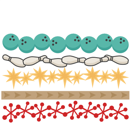 Borders Svg Cutting Files Cut For Cricut - Clip Art Bowling (432x432), Png Download