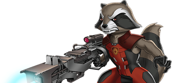 "come And Gut Your Love" Clip - Guardians Of The Galaxy Rocket Cartoon (562x273), Png Download