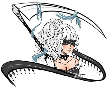 Post By Sphinxyness On Mar 27, 2017 At - Nier Automata Oc Anime (438x350), Png Download