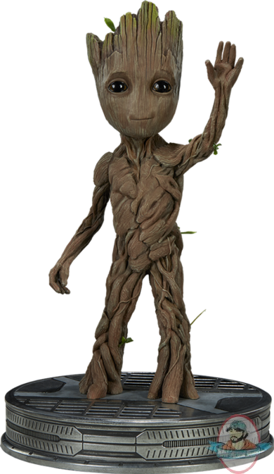 Guardians Of The Galaxy Vol 2 Groot Maquette Sideshow - Baby Groot 1 1 (390x673), Png Download