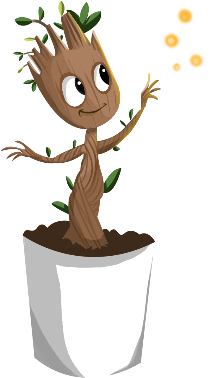 Clip Library Stock Baby Groot By Trujayy On Deviantart - Groot Clipart (774x1032), Png Download