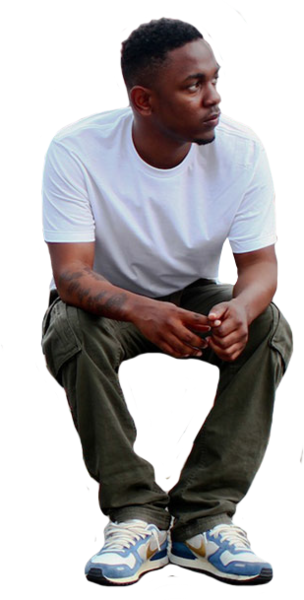 Share This Image - Kendrick Lamar Standing Png Transparent (304x600), Png Download