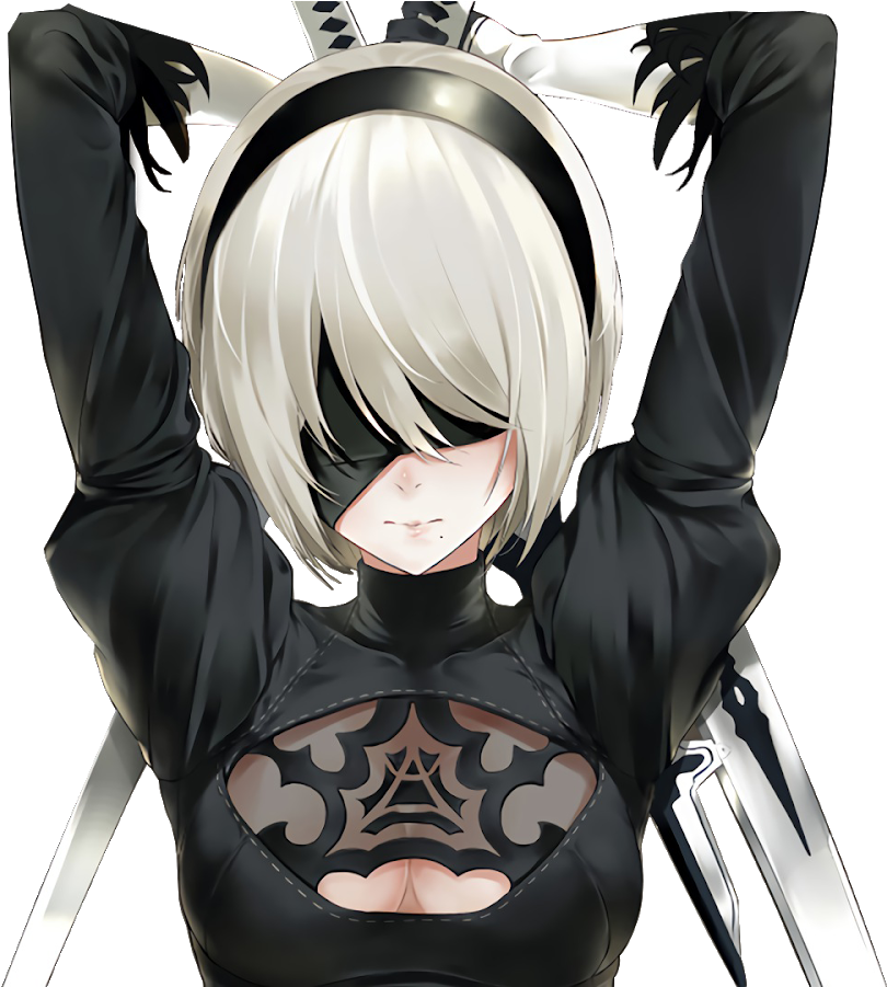 Render By Tangan Error - Nier Automata Render (1600x900), Png Download