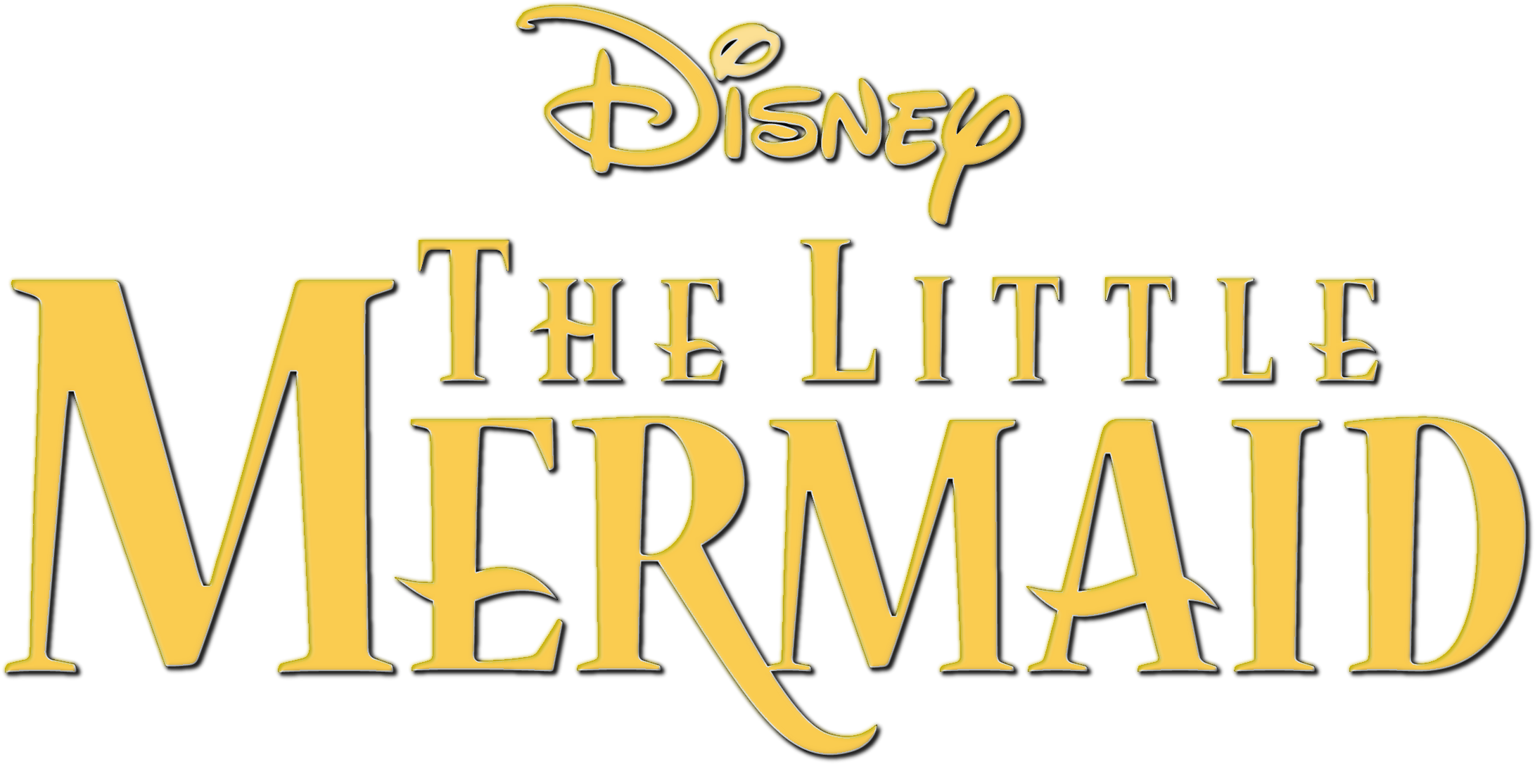 The Little Mermaid Images The Little Mermaid Little - Disney The Little Mermaid Title (2222x1127), Png Download