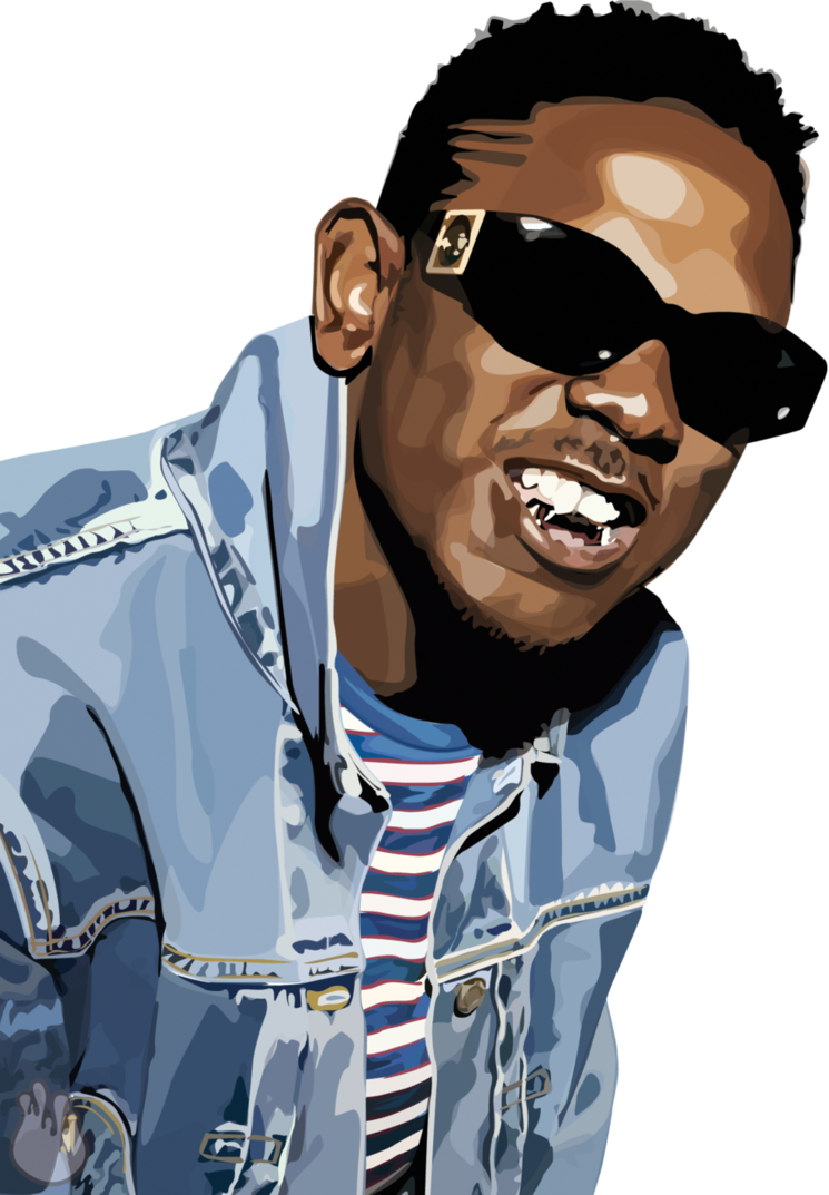 Download Transparent Kendrick Lamar Cartoon PNG Image with No