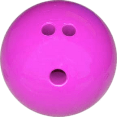 Pink Bowling Ball - Bowling Balls And Pins Purple (400x400), Png Download