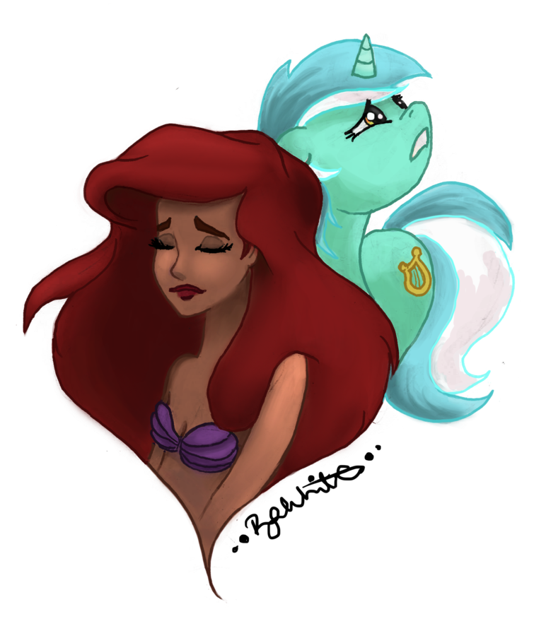 You Can Click Above To Reveal The Image Just This Once, - The Little Mermaid (838x1024), Png Download