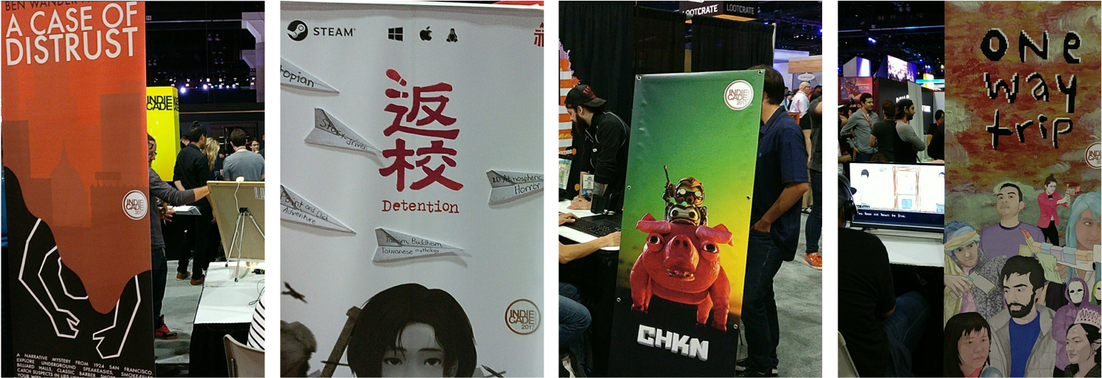 Some Of The Games From Indiecade - Banner (1600x566), Png Download