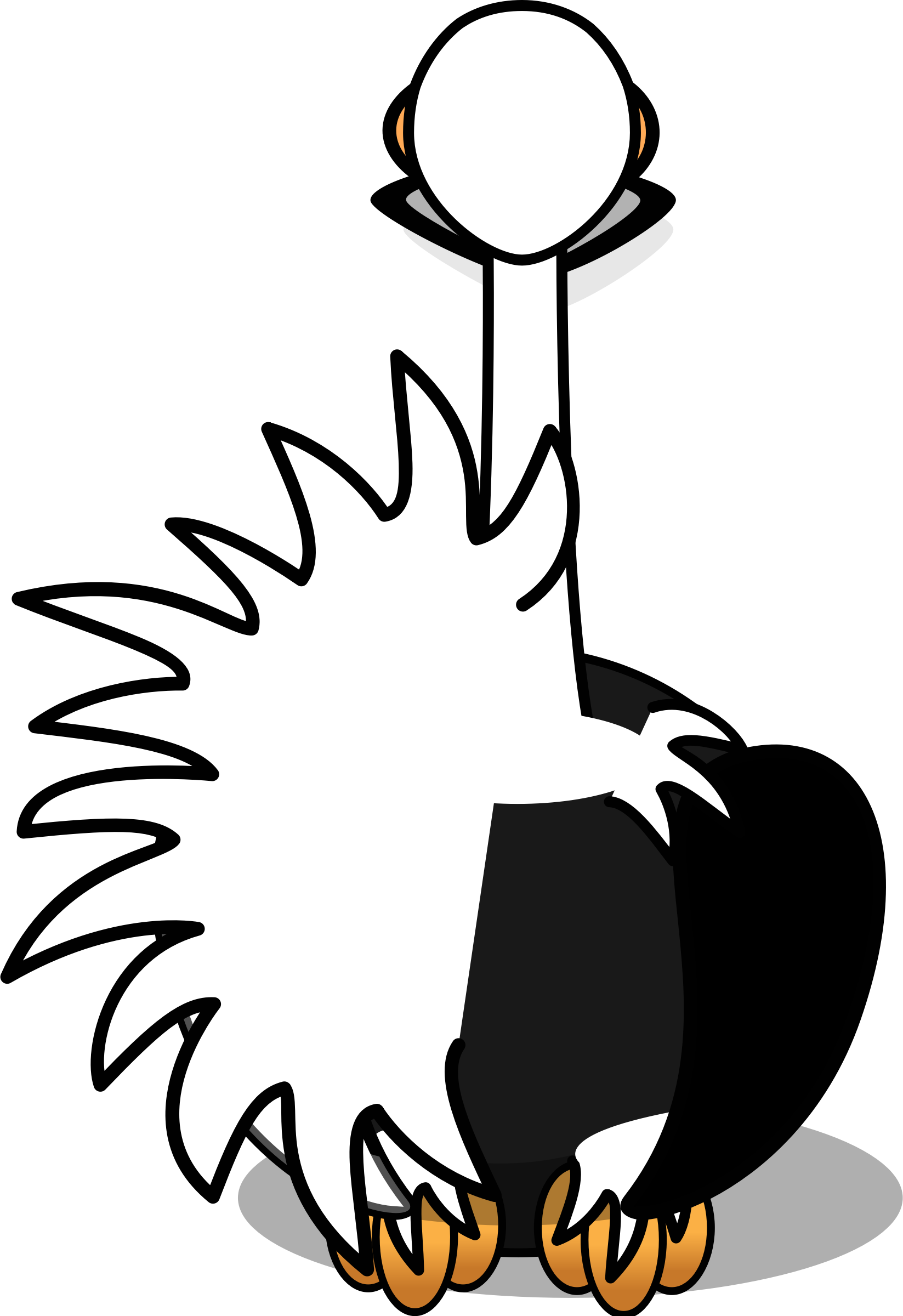 This Free Icons Png Design Of Ostrich Back (1647x2400), Png Download