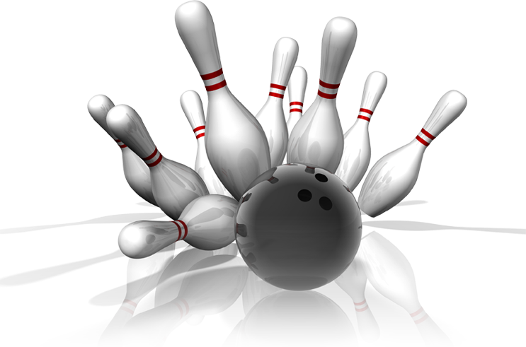 Clip Art Library Stock Strike Images Png Arts - Bowling Ball And Pins Png (743x491), Png Download