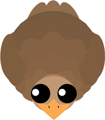 Ostrich-baby - Mope Io Ostrich Baby (500x500), Png Download