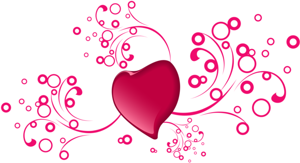 Valentine's Day Decorative Heart Transparent Png Clip - Love - Valentine Pillow Case (600x331), Png Download