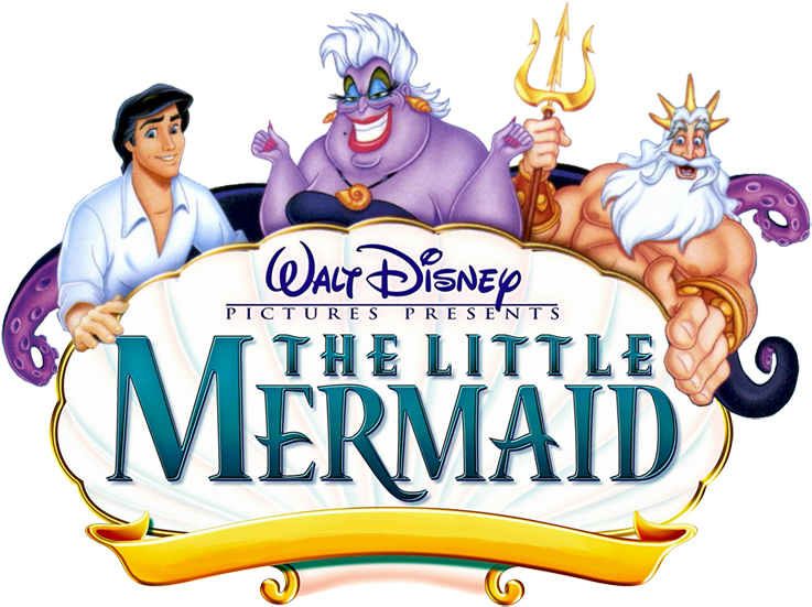 Little Mermaid Jr Clip Art - Disney's The Little Mermaid Logo Png (750x565), Png Download
