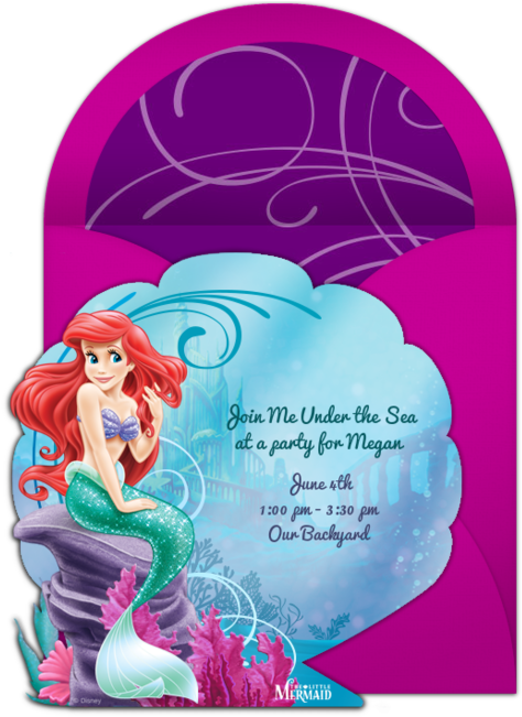 The Little Mermaid Online Invitation - Ariel The Little Mermaid Sparkle Tiaras (pack (650x650), Png Download